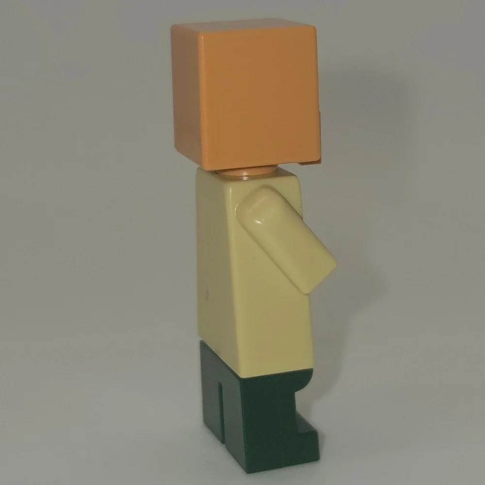 LEGO Minecraft Villager Minifigure Tan Robe Green Legs Folded Arms